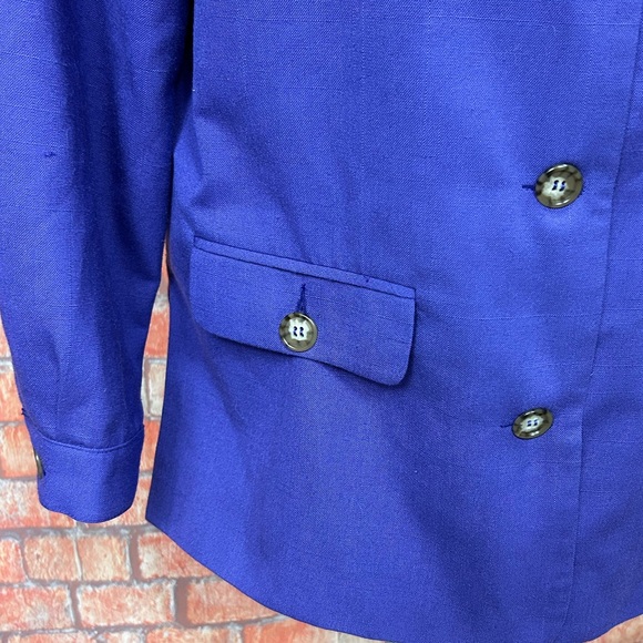 Requirements Petite Vintage Button Front Blazer - Picture 3 of 8